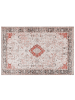 Beliani Kurzflor ATTERA in Rot/Beige/Schwarz - (W) 200 x (H) 200 x (L) 300 cm