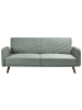 Beliani 3-Sitzer Sofa SENJA in Grün/Gold/Braun - (W) 198 x (H) 87 x (L) 95 cm