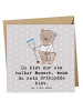 Mr. & Mrs. Panda Grußkarte Orthopäde Herz mit Spruch in Grau Pastell