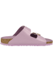 Birkenstock Sandale Arizona Big Buckle Naturleder Lack schmal in lila