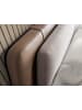Angel Cerdá Bett 7154 in Nerz / Grau / Stahl – (B)217 x (H)222 x (T)100 cm