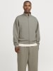 Jack & Jones Sweatshirt mit Reißverschluss in Silver Sage