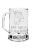 Mr. & Mrs. Panda Bierglas Widder Astologie mit Spruch in Transparent