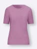 Sieh an! Kurzarm-Pullover in orchidee
