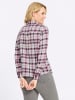 Sieh an! Flanell-Bluse in ecru-aubergine-kariert