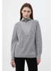 Finn Flare Pullover Troyer in grey melange