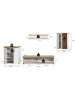 ebuy24 Regalsystem Verona (4-teilig) Weiß 336 x 40 cm