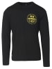 KOROSHI Langarm-T-Shirt in SCHWARZ