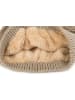 styleBREAKER Feinstrick Beanie Mütze in Beige