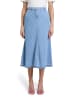 Betty Barclay Jeansrock mit offenem Saum in Light Blue Denim