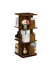 relaxdays Bücherregal in Braun - (B)39 x (H)95 x (T)39 cm