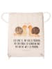 Mr. & Mrs. Panda Gym Bag Schnecken Liebe mit Spruch in Creme
