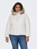 ONLY Carmakoma Stepp Winter Jacke Plus Size Übergröße CARNEW in Weiß