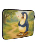 Mr. & Mrs. Panda Laptop Tasche Pinguin Diät Design ohne Spruch in Weiß