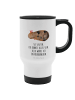 Mr. & Mrs. Panda Getränkebecher Einhorn Meerschweinchen mit Spruch in Weiß