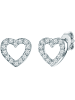 Rafaela Donata Ohrstecker Herz Sterling Silber Zirkonia in silber