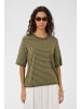 Soaked in Luxury Strickpullover SLSpina Gerade Passform in Dusky Green w Turtledove St