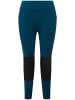 Ulla Popken Leggings in dunkles petrol