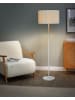 Beliani Stehleuchte LOURENS in Beige/Weiß - (W) 46 x (H) 154 x (L) 46 cm