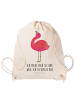 Mr. & Mrs. Panda Beutel Flamingo Stolz mit Spruch in Creme