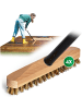 Novaliv Novaliv 4X Schrubber aus Holz mit Union Borsten und Steckstiel viertei in Braun