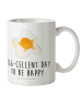 Mr. & Mrs. Panda Plastikbecher Spiegelei Ei mit Spruch in Weiß