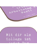 Mr. & Mrs. Panda Coaster Spruch Fest Kollege mit Spruch in Lavendeltraum