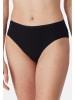 Schiesser Slip Essentials Cotton in Lila / schwarz