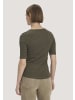 Hessnatur Softrib T-Shirt in vintage oliv