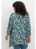 sheego by Joe Browns Longbluse in aqua-gemustert
