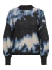 JACQUELINE de YONG Strickpullover Weich Rundhals Langarm Tiefe Schultern in Schwarz
