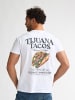 Petrol Industries T-Shirt mit Rückenprint Tijuana in Weiß