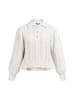 DreiMaster Vintage Damen Strick Pullover in WOLLWEISS