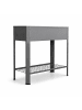 VCM  Metall Beet Pflanzkasten Hochbeet 80x35 Balora XL in Schwarz