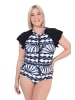 Ulla Popken Badeanzug in schwarz