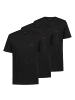 HUGO 3er Pack T-Shirts Crew-Neck in Schwarz