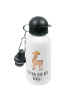Mr. & Mrs. Panda Kindertrinkflasche Lama König mit Spruch in Weiß