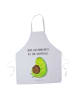 Mr. & Mrs. Panda Kochschürze Avocado Pfeifen mit Spruch in Weiß