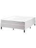 Beliani 3-tlg Doppelbett COUNTESS in Grau/Braun