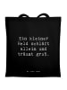 Mr. & Mrs. Panda Tasche Spruch Alleine schlafen lernen mit Spruch in Schwarz