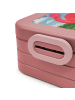 Mr. & Mrs. Panda Brotdose Flamingo Stolz Design mit Spruch in Rot Pastell