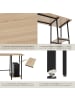 tectake Schreibtisch Paisley 120 x 50 x 73,5 cm, Industrial Holz hell, Eiche Sonoma