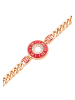 gaya Women Bracelet in Rose Gold Red