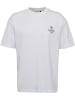 Hummel T-Shirt Hmlloose Erwachsene in WHITE/DARK GREEN