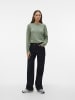 Vero Moda Strick Pullover Meliert Basic Langarm VMDOFFY in Dunkelgrün