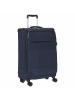 D&N Travel Line 9004 - 4-Rollen-Trolley M 68 cm erw. in blau