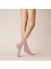 Kunert Socken Liz druckfreier Bund in smoked mauve