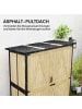 Outsunny Gartenschrank,140cm x 74cm x 173cm,natur