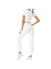 YEAZ CLUB LEVEL SET Top + Leggings in weiß