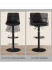 VASAGLE 2er-Set: Barhocker Monni in Tintenschwarz - (B)47 x (H)(93-114) x (T)44 cm